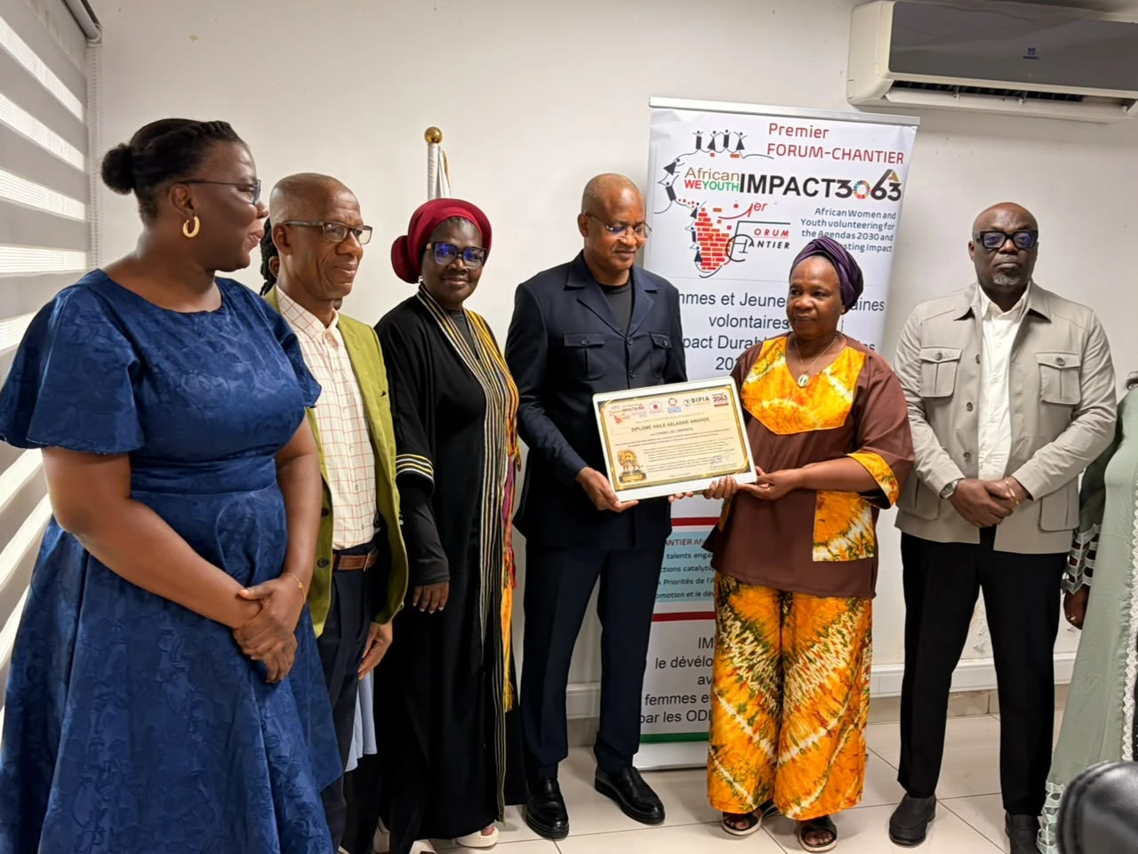 Remise du diplôme Haile Selassie Awards